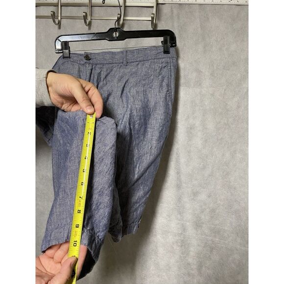 Jos A Bank Shorts Men 42‎ Blue Reserve Linen Chino Golf Casual Hybrid  Vacation - Picture 5 of 11